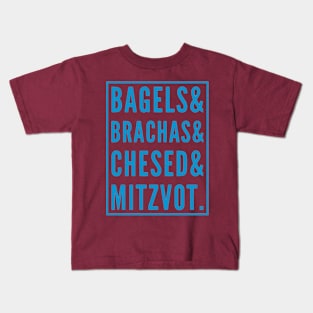 Bagels, Brachas, Chesed & Mitzvot Kids T-Shirt